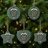 Scott Green Ancient Tartan Crest Christmas Ceramic Ornament